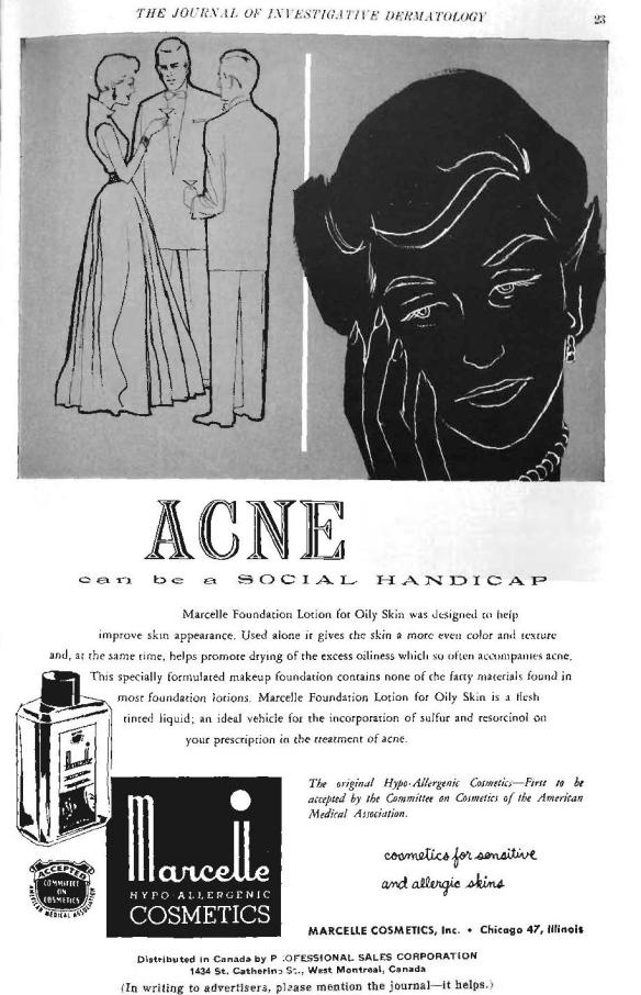 1955: Only people with perfect skin drink martinis.