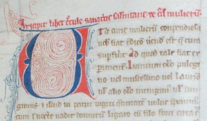 f. 77ra, opening of Trotula