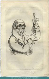 [Engraving of Dr. Robert Knox], New York Academy of Medicine