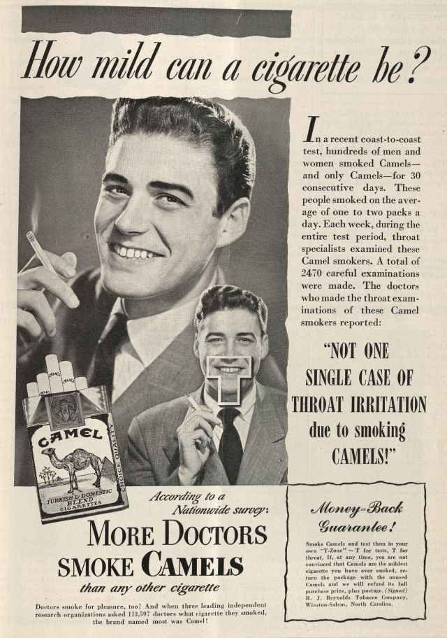 when did doctors stop prescribing cigarettes More Doctors Smoke Camels