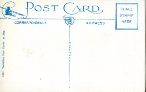 The reverse side of a valentine.