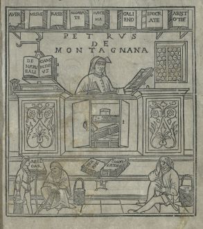 Book storage methods as shown in Fasciculus Medicinae, published in 1495. 
