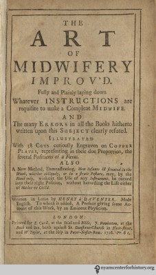 Title page to The Art of Midwifery, Improv'd.