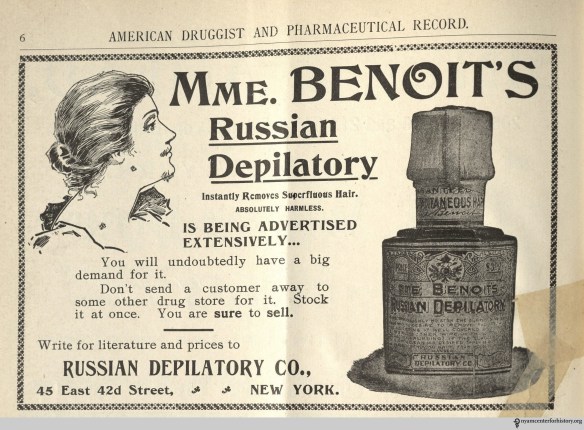 Ad published in American Druggist and Pharmaceutical Record, volume 36, number 2, January 25, 1900.