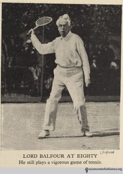 "Lord Balfour at eighty." From The Golden Health Library.