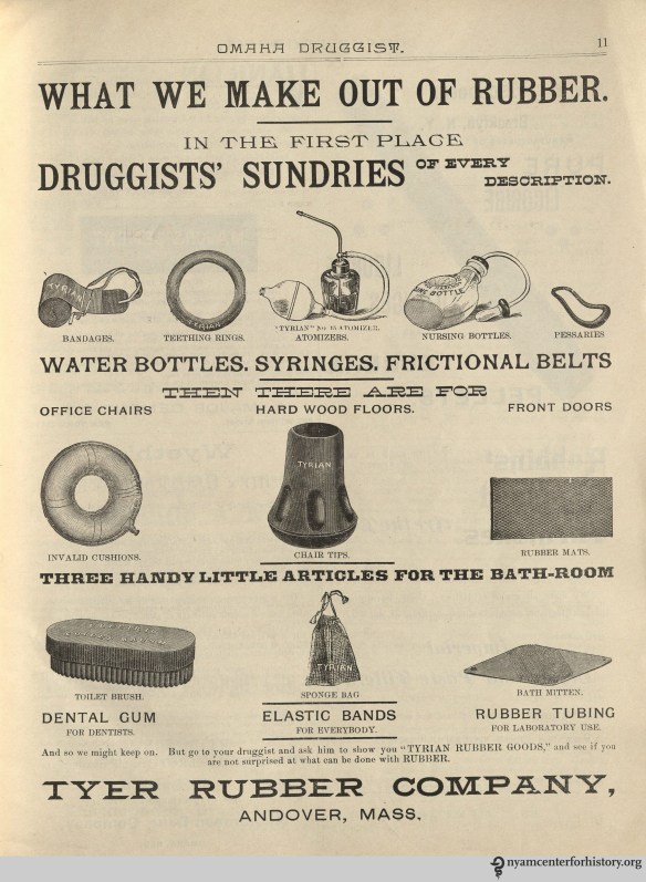Ad published in Omaha Druggist, volume 7, number 1, January 1894.