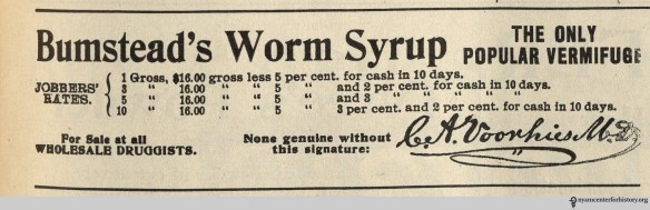 Ad published in The Practical Druggist and Review of Reviews, volume 22, number 4, October 1907.