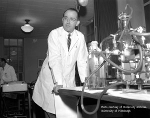 Jonas Salk. Courtesy of  the Steeltown Entertainment Project. Click to enlarge.