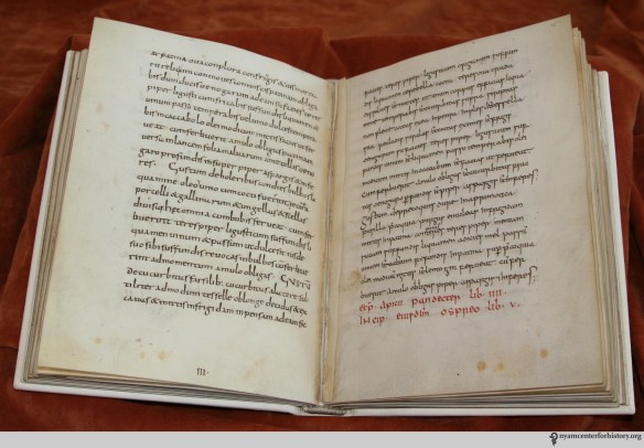 9th-century manuscript De re culininaria (sometimes De re coquinaria), attributed to Apicius.