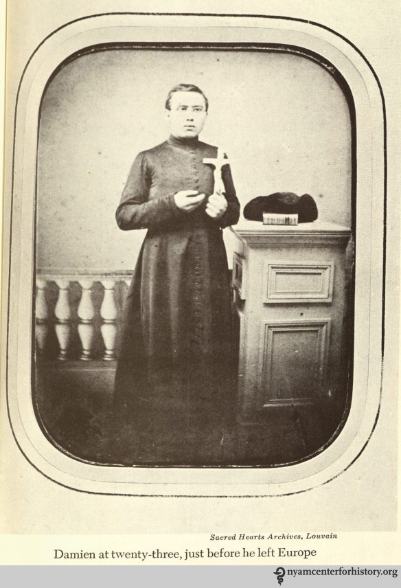 Damien at twenty-three, just before he left Europe. In Daws, Holy man: Father Damien of Molokai, 1973.