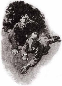 Illustration from the 1910 publication of "The Adventure of the Devil's Foot" in The Strand magazine.