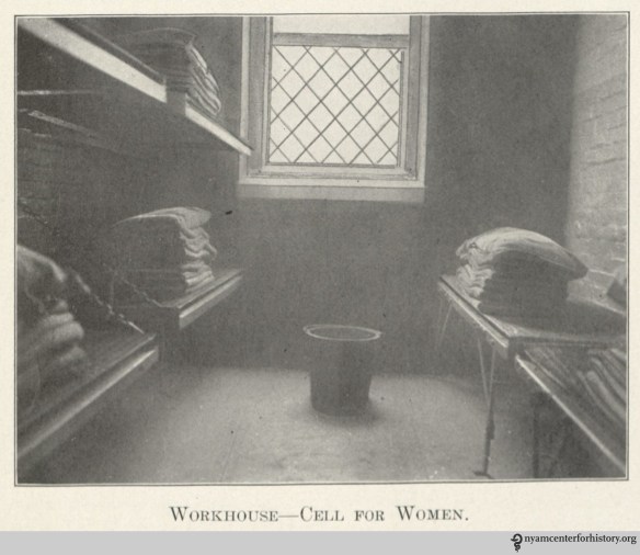 "Workhouse—Cell for Women." In "The Modern Way," 1913, page 11.