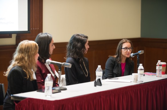 The "Starting Up Health" panel at Eating Through Time. L-R: Nina Meijers, Shireen Yates, Jasmina Aganovic, and Taryn Fixel. Photo: 