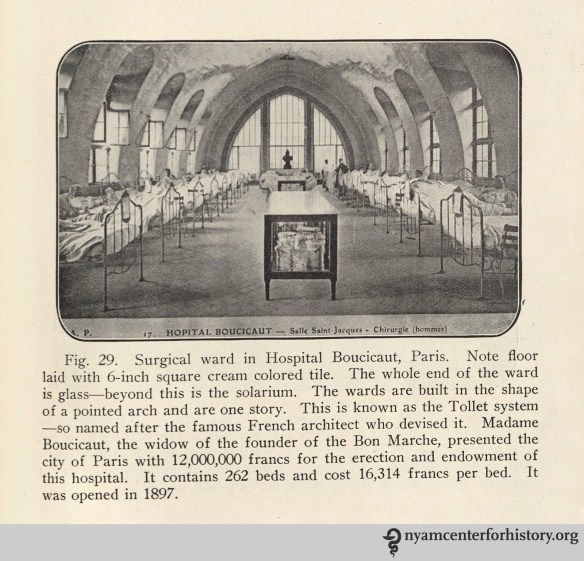 Hospital Boucicaut. Figure 29 in The Planning of a Modern Hospital.