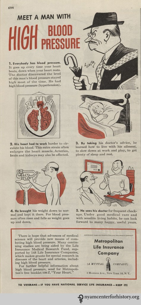 Metropolitan Life Insurance ad inHygeia Magazine, October 1948. Click to enlarge. 