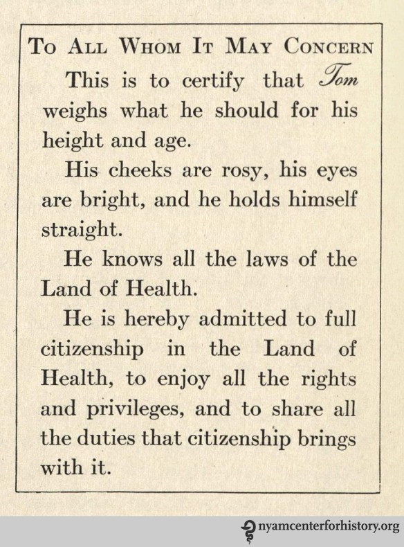 From Hallock and Winslow, The Land of Health. New York: Charles E. Merrill, 1922.