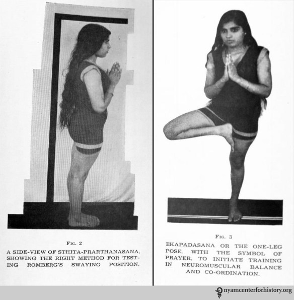 Figures 2 and 3 in, Yogendra, Yoga: Physical Education for Women,” 1947.