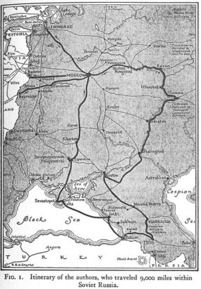 Itinerary of the authors