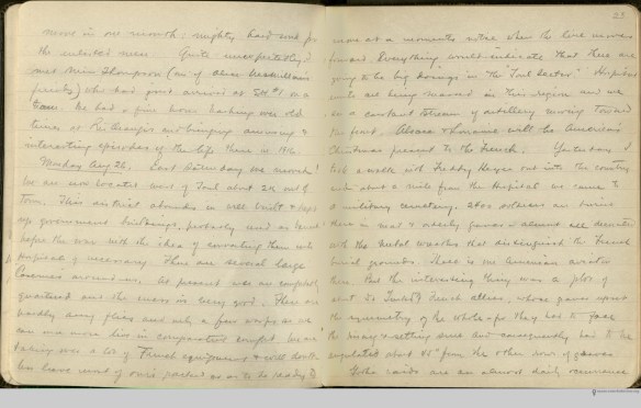 Charles Terry Butler July to December 1918 personal diary