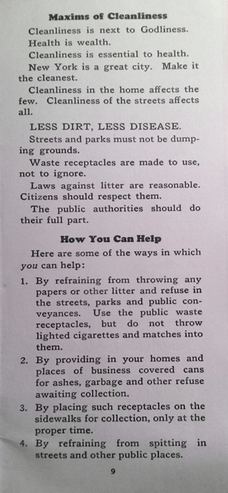 Committee of Twenty, Why Clean Streets 2