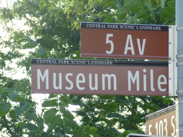 Museum Mile street sign