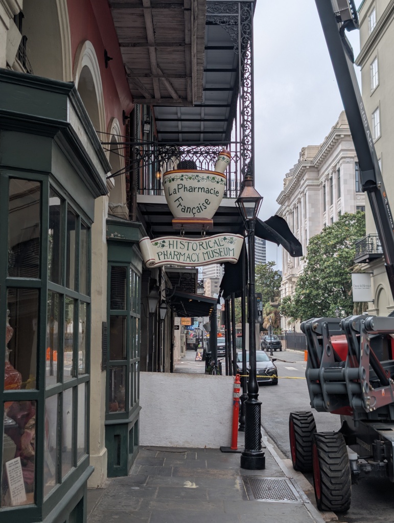 The entrance to the Historical Pharmacy Museum, as described in the text. 